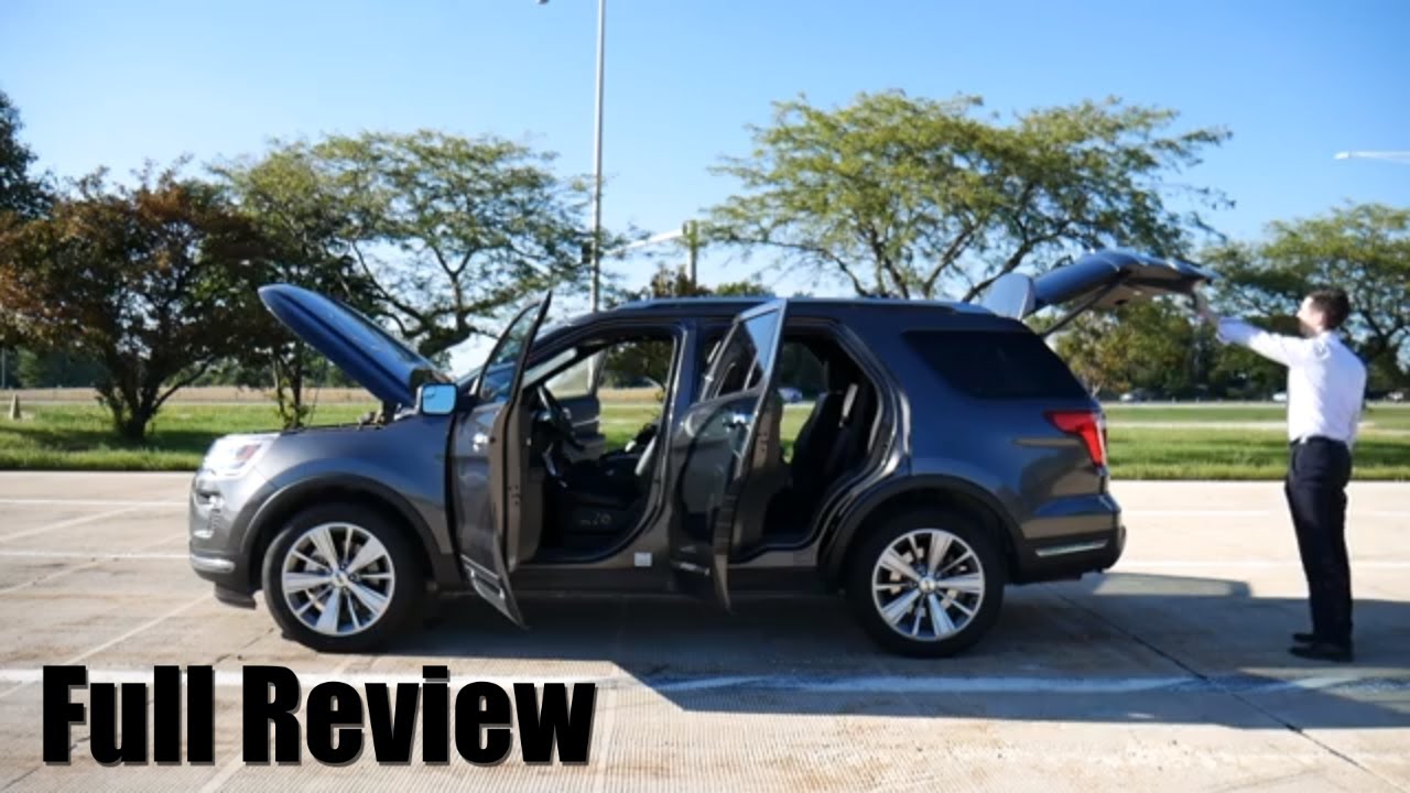 2018 Ford Explorer Limited // review, walk around, and test drive // 100 rental cars