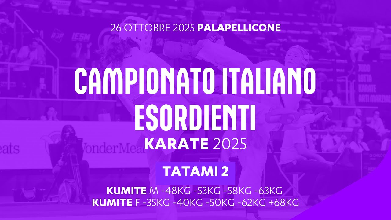 🥋 Karate 👉 Campionato Italiano Esordienti #kumite 2025 ➡️ Tatami2 🟢 Day2