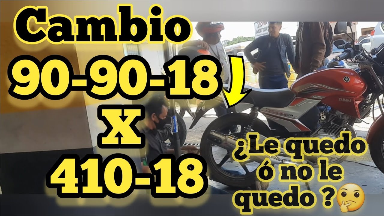 CAMBIAMOS LLANTA 90-90-18 x 410-18  😲🤔 || Llantero YouTubero