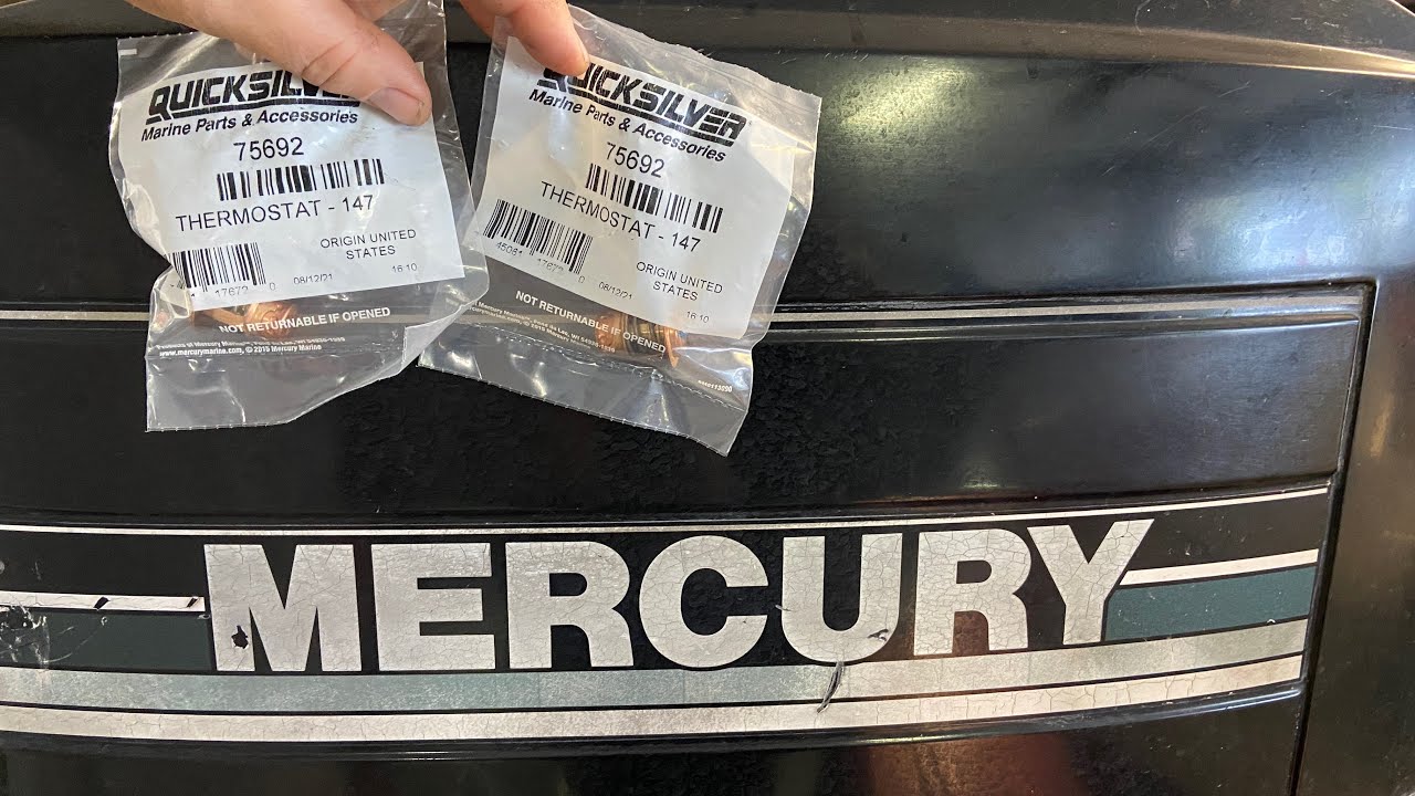 How To Replace the THERMOSTATS on a MERCURY 135 BLACKMAX engine
