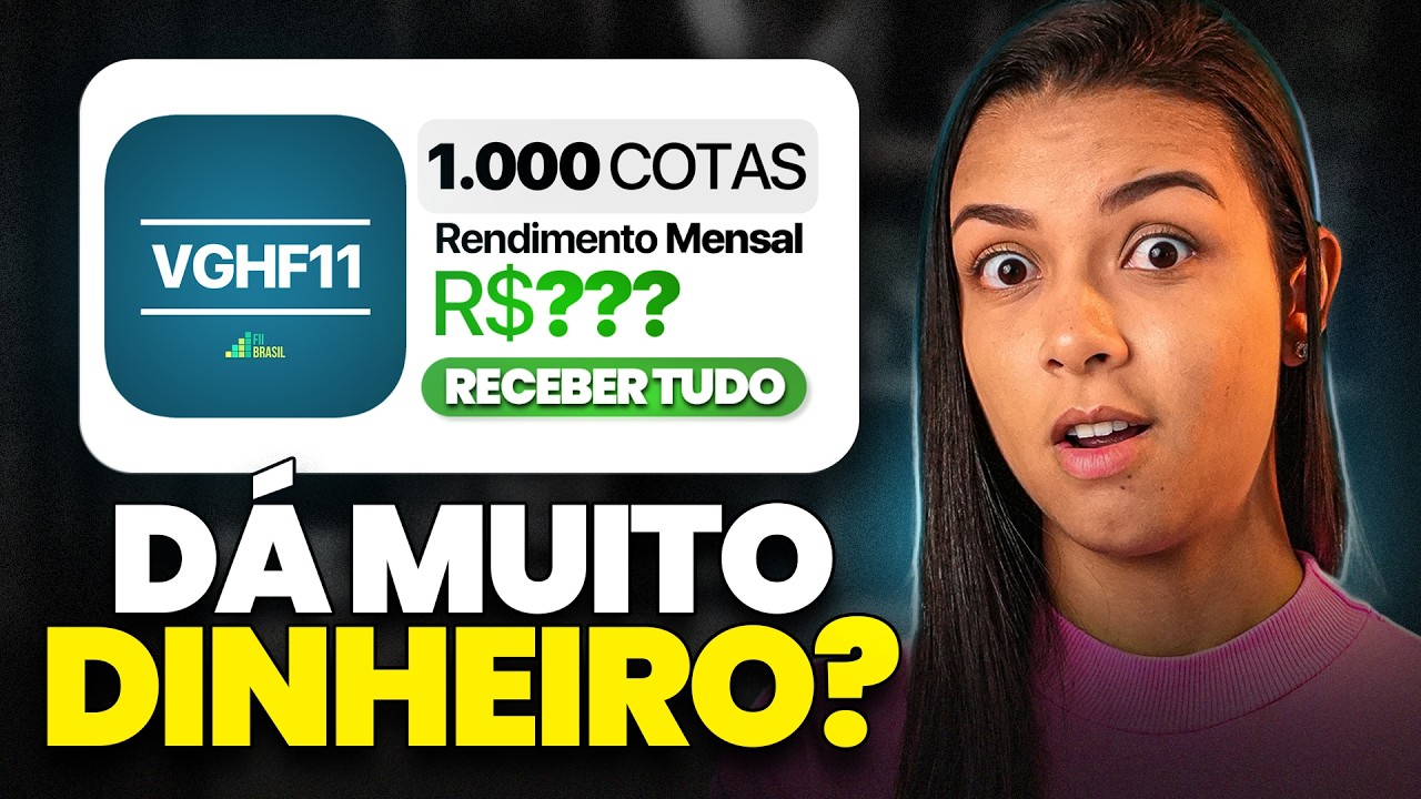 CHEGUEI A 1.000 COTAS DO VGHF11! QUANTO VOU RECEBER DE DIVIDENDO TODO MÊS?