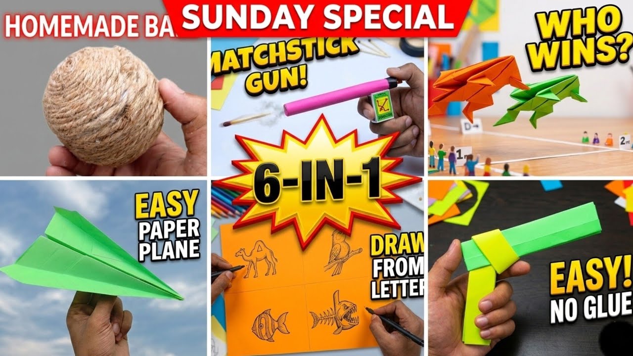 6 BEST Paper Toys & Crafts! 🎨🔥 | Sunday Special Compilation | UN Craft