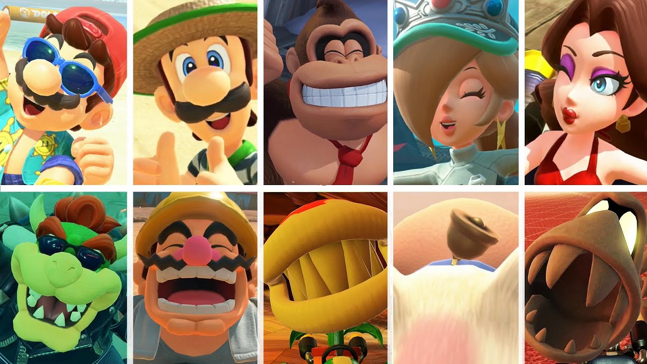 Mario Kart World - All Character Winning Animations