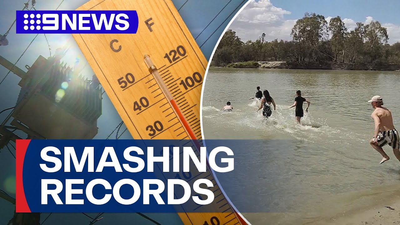 South Australia endures record-breaking heat | 9 News Australia