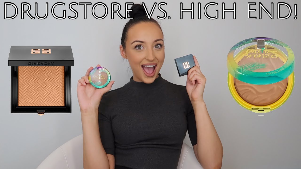 Givenchy Healthy Glow Bronzer vs. Physician's Formula Butter Bronzer | Drugstore vs. High End!