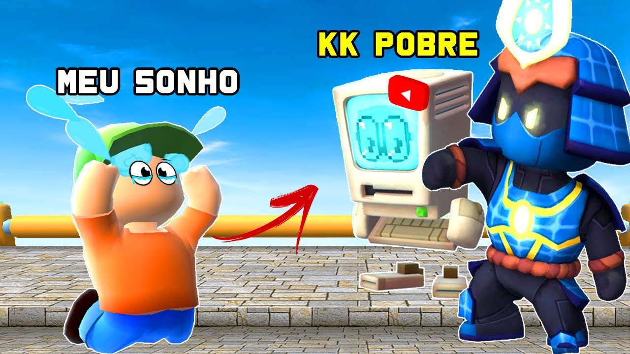 O MENINO POBRE SONHAVA EM SER YOUTUBER NO STUMBLE GUYS (ELE FOI HUMILHADO)