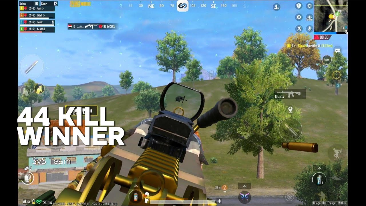 Full Rush Takım Oyunu! 44 Kill Winner 💥 PUBG Mobile #pubgmobile #takımoyunu #44kill