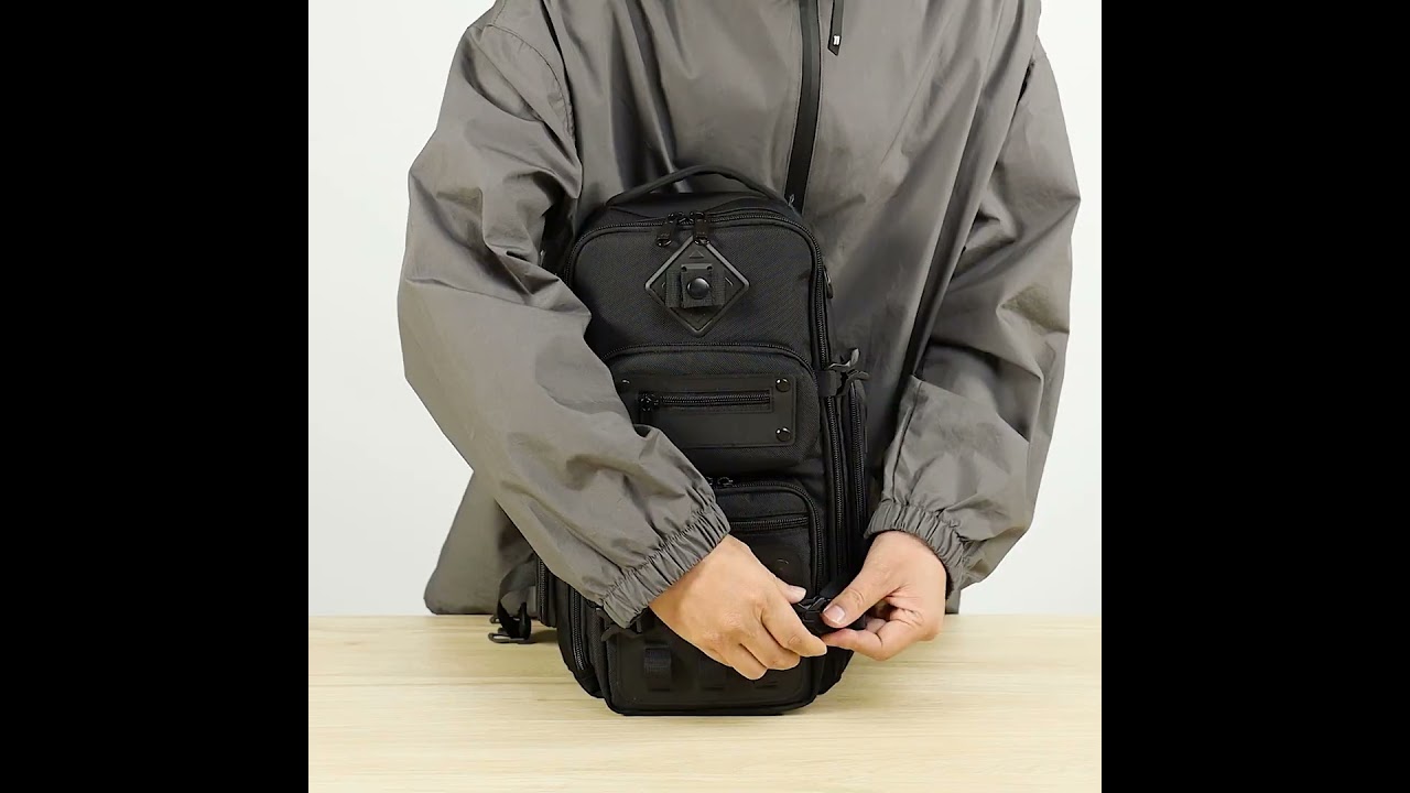 OZUKO 9585  FUNCTIONAL SLING BAG / Polyester · 39x17x20CM · 0.90KG · 13L