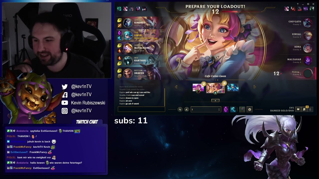 Kev1nTV VOD - 29.12.2022 | [League of Legends] [GER]