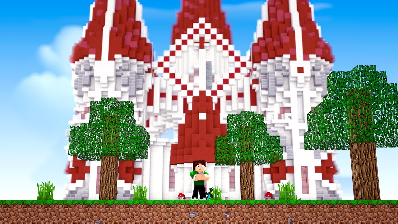 DESAFIO CASTELO GIGANTE NO BEDWARS !! - Minecraft