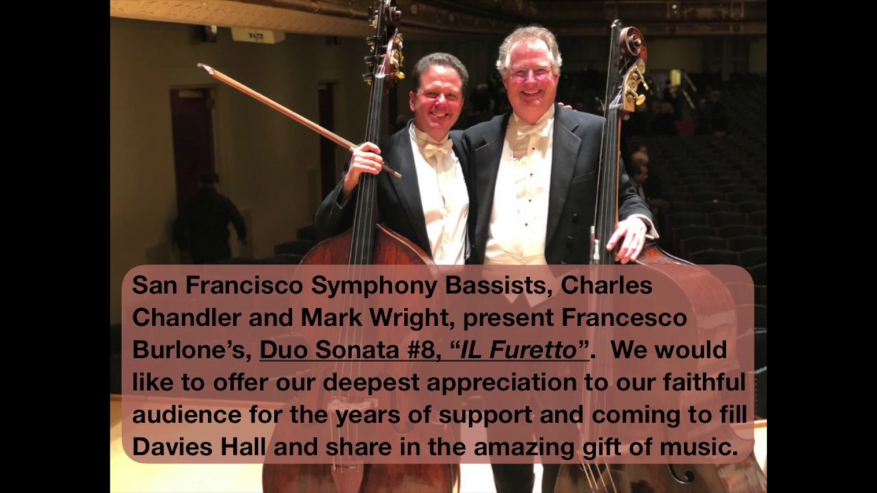 Duo Sonata #8 (IL Furetto) for 2 Double Basses by Francesco Burlone