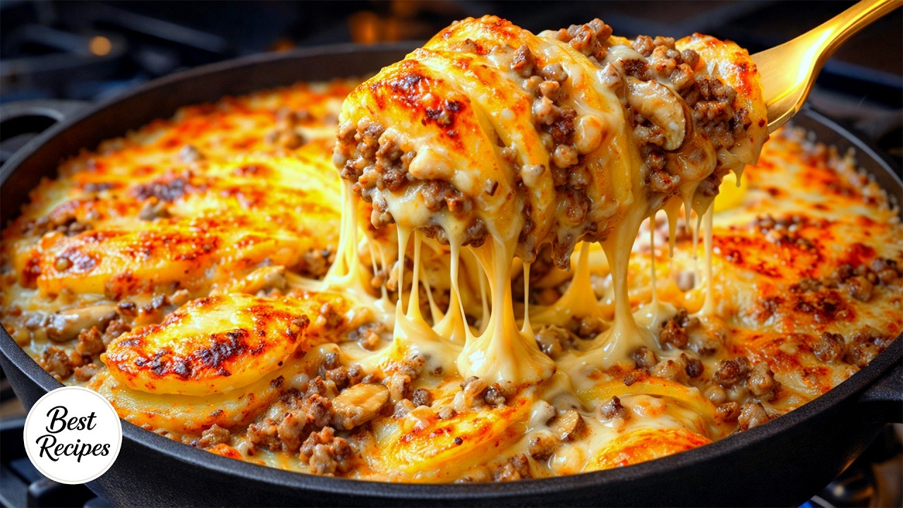 I Cook This Easy Potato & Ground Beef Dinner Again and Again! 😋 It’s Always on Repeat!