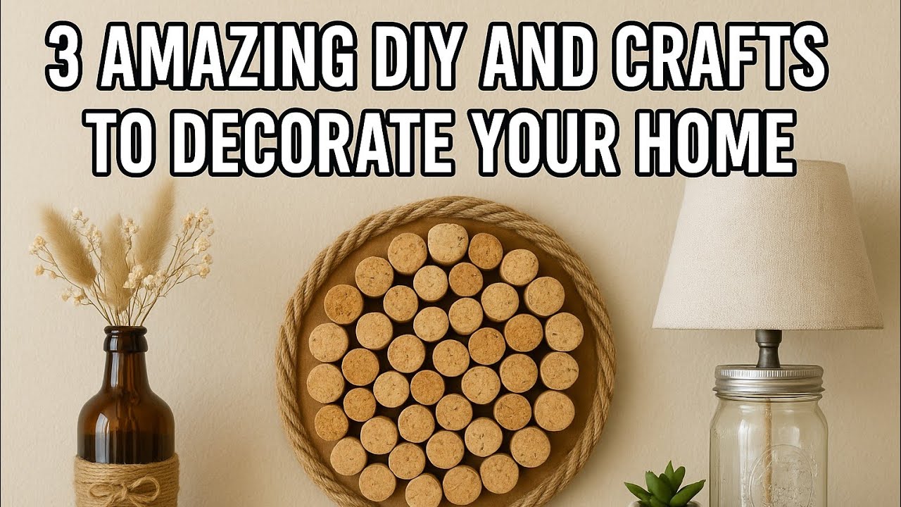 ٣ افكار مذهلة diy and crafts لتزيين المنزل من حاجات موجودة فى البيت اعادة تدوير 