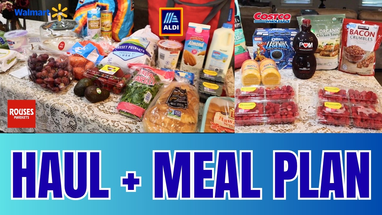 Budget Family Groceries $130 | Costco/Aldi/Walmart Haul