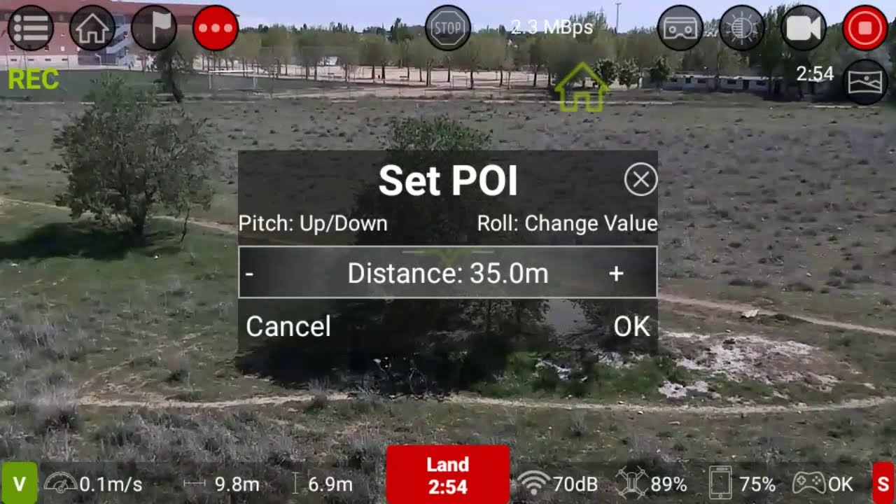 Tello Boomerang autopilot testing into TelloFPV app