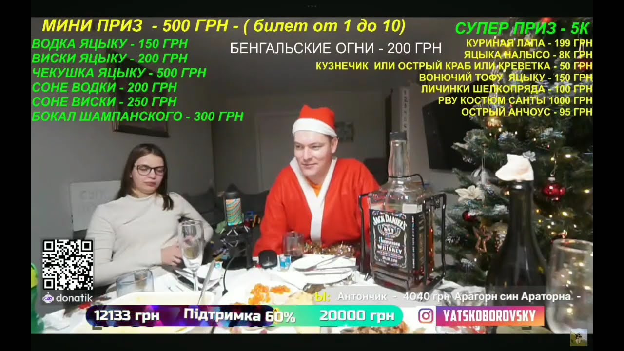 Нарезки новогоднего стрима Сергея Яцкоборовского Конфликт Сониты Бонити с подписчиками Часть 7