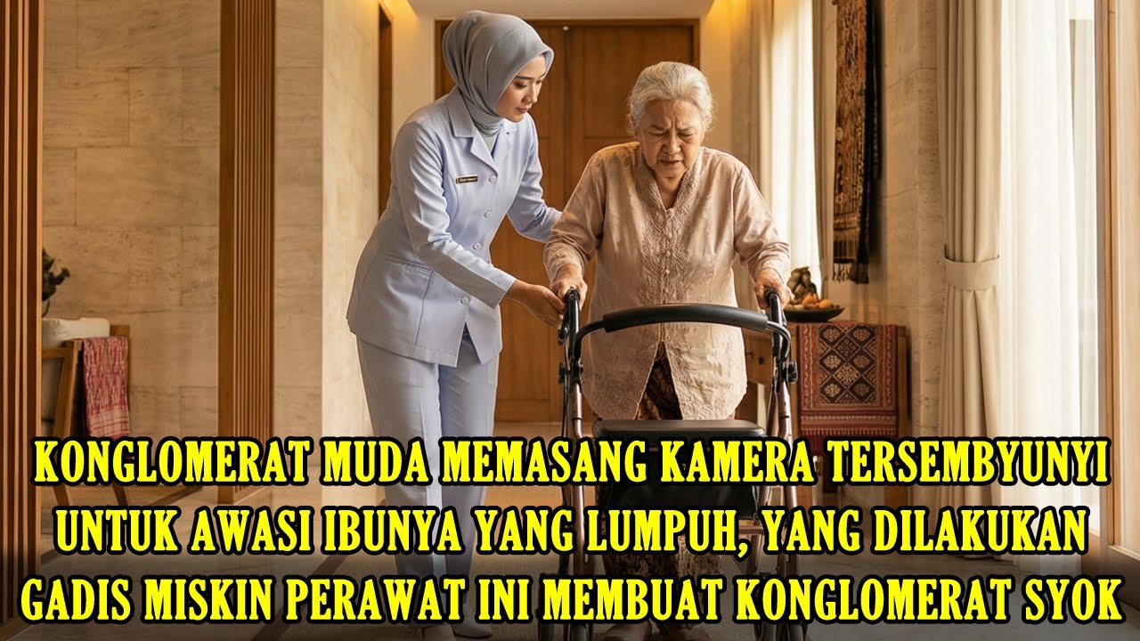 konglomerat Muda Pasang Kamera Untuk Awasi Ibunya Yang Lumpuh, Gadis Miskin Perawat Ini Bikin Syok..