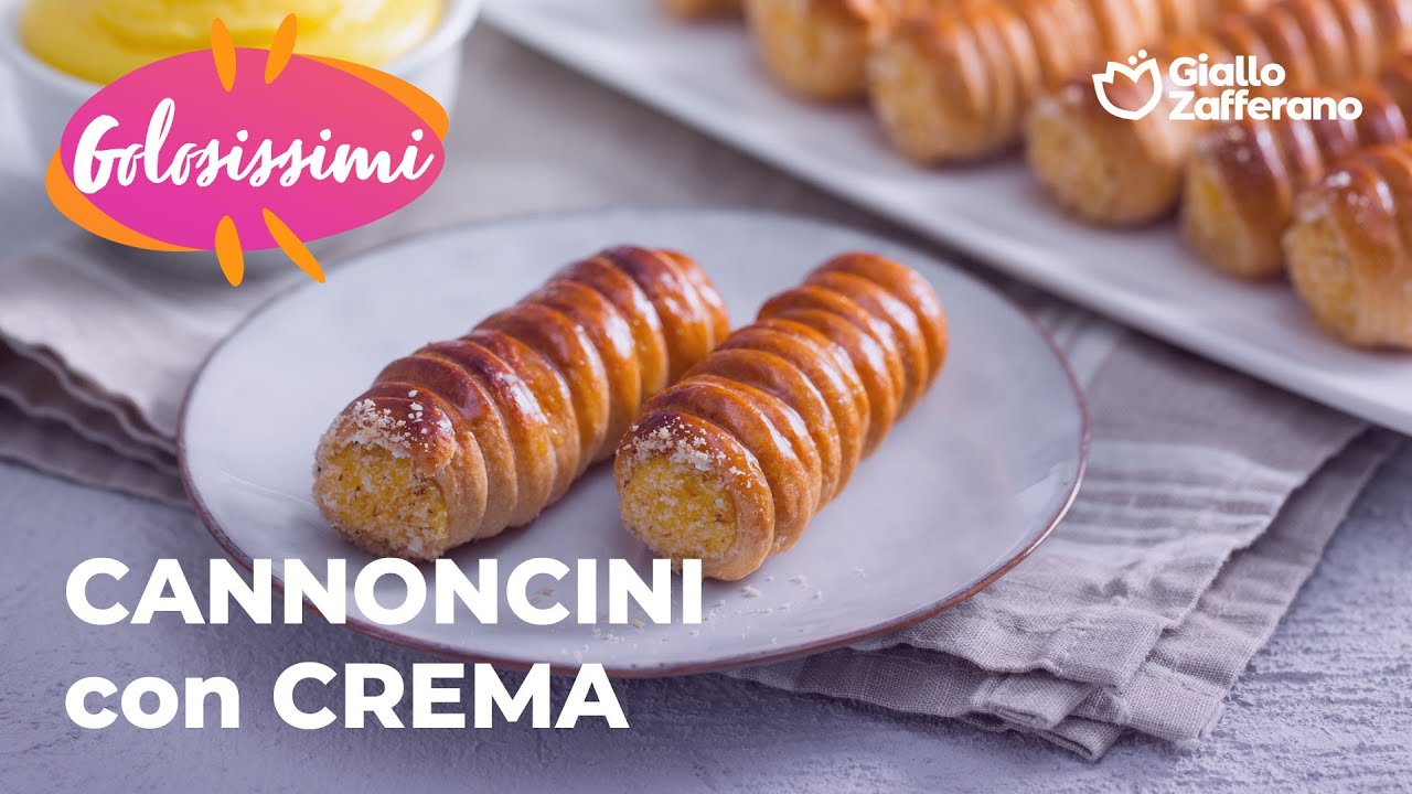 CANNONCINI di SFOGLIA con CREMA PASTICCERA: RICETTA FACILISSIMA per prepararli a casa😍💛