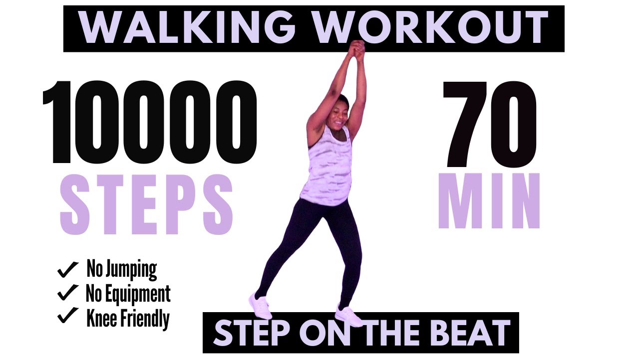 10000 Steps in 70 Min Fat Burn Walking Workout I Low Impact Indoor ExerciseI Easy Cardio Dance