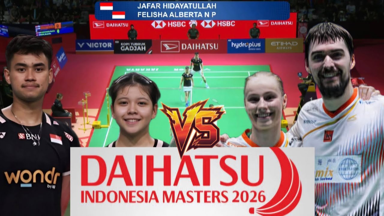 Hidayatullah/Pasaribu (INA) VS Christiansen/Bøje (DEN) | Duel Ketat Semifinal Indonesia Masters 2026