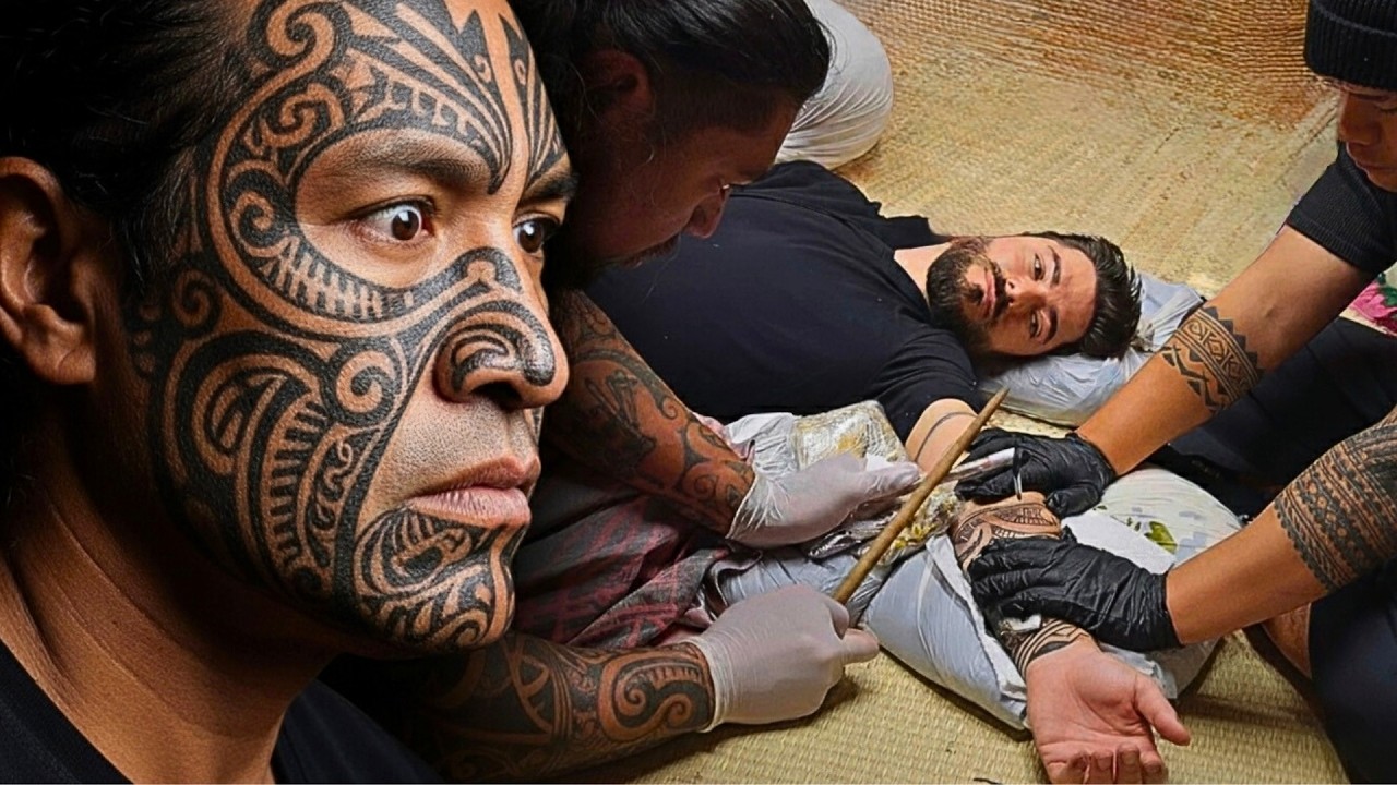 Fiz um TATUAGEM MAORI tradicional