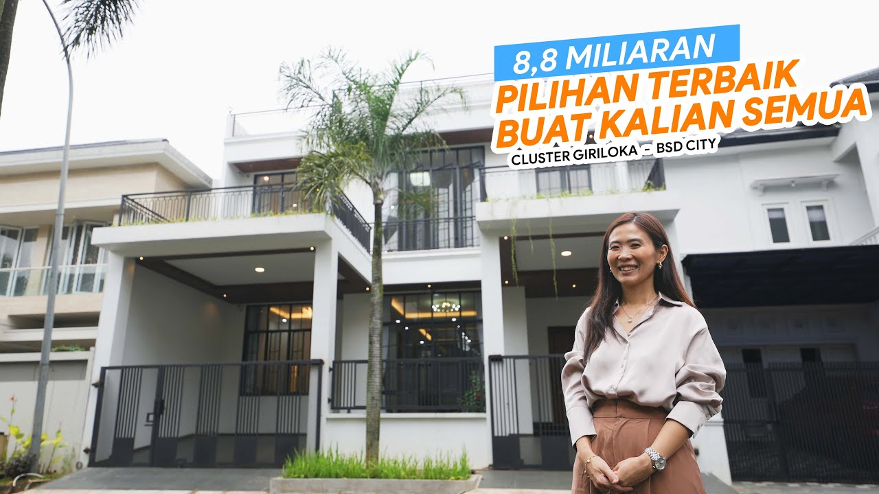 Eps. 570 | RUMAH hadap timur brand new di Giriloka BSD. Dijual/disewa Full Furnish.