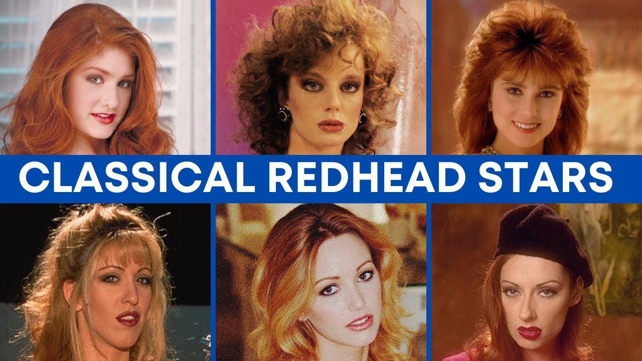 Классические винтажные рыжеволосые взрослые звезды