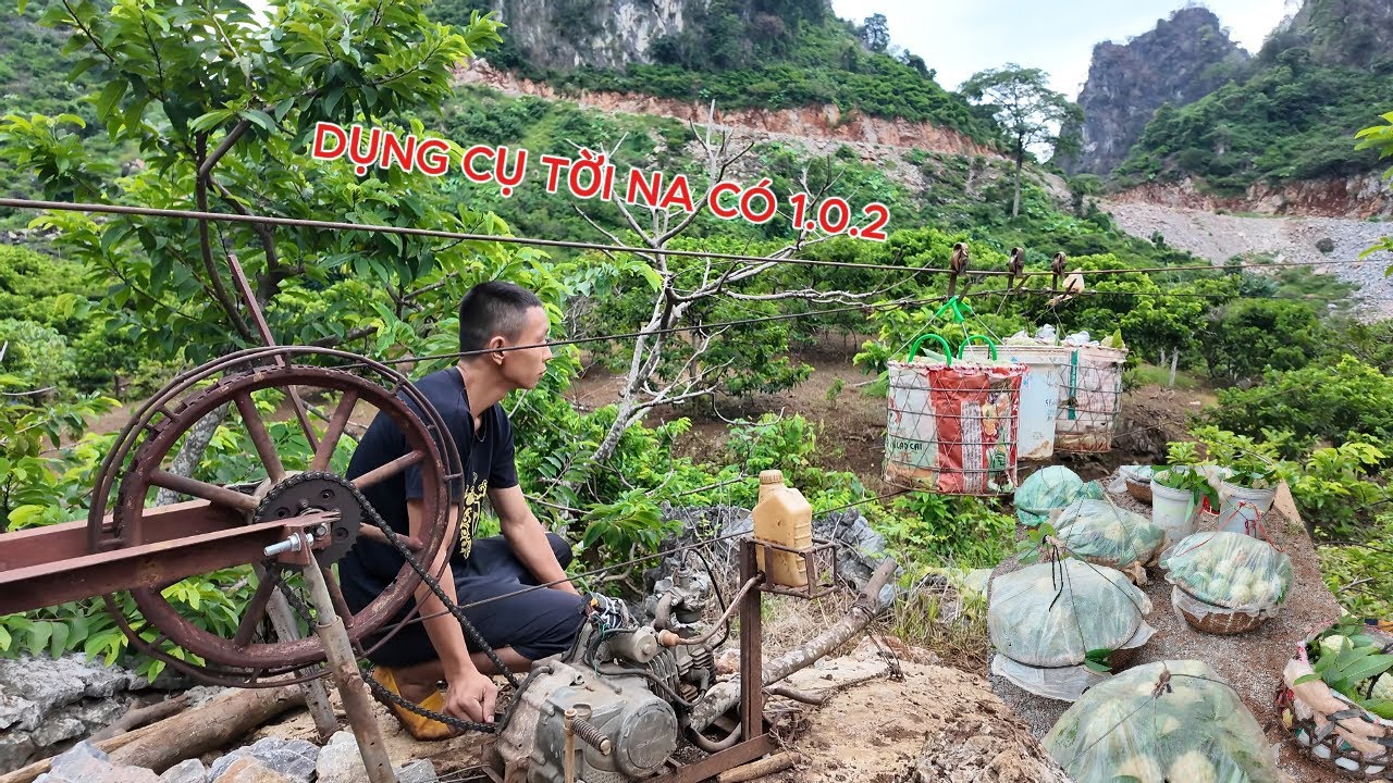 cận cảnh về hệ thống cáp tời na núi đá của người đồng bành lạng sơn là đây