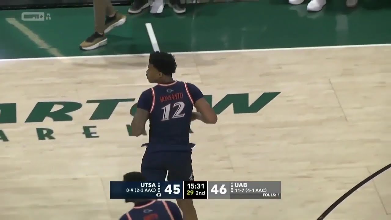 Tony Toney 2024-2025 Season Makes - UAB - NCAA