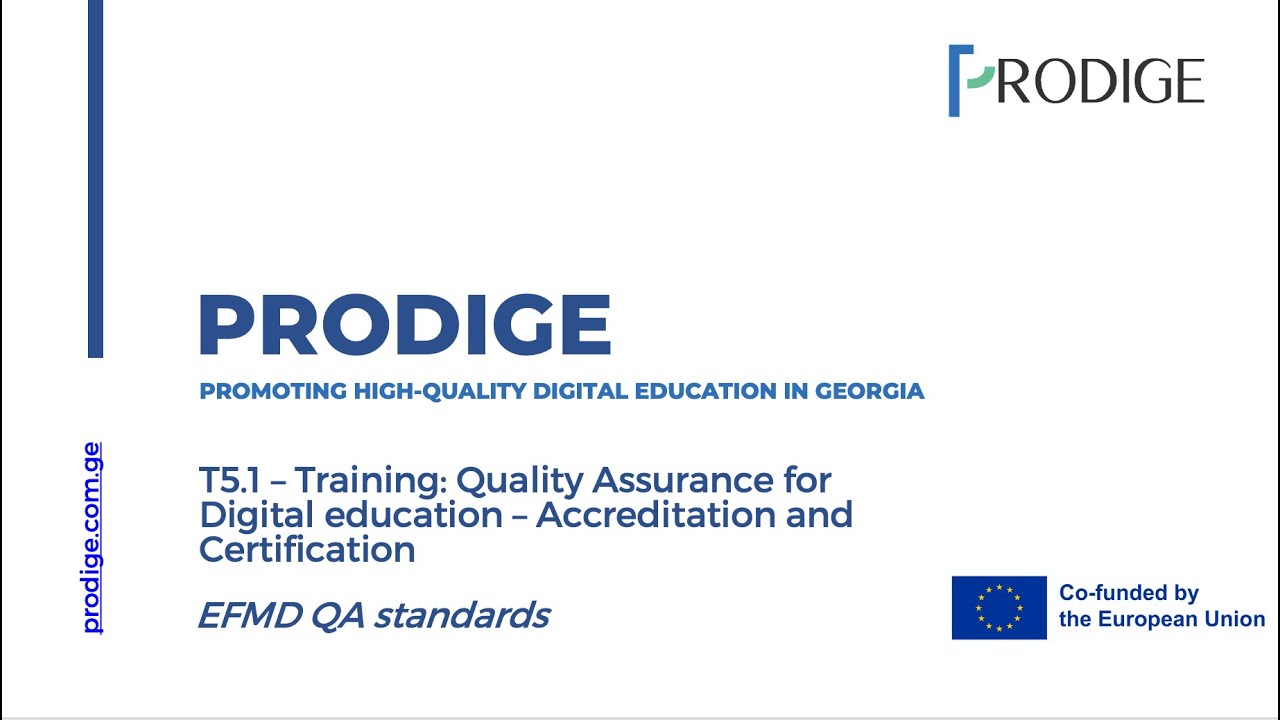 PRODIGE - T5.2 - EFMD QA Standards