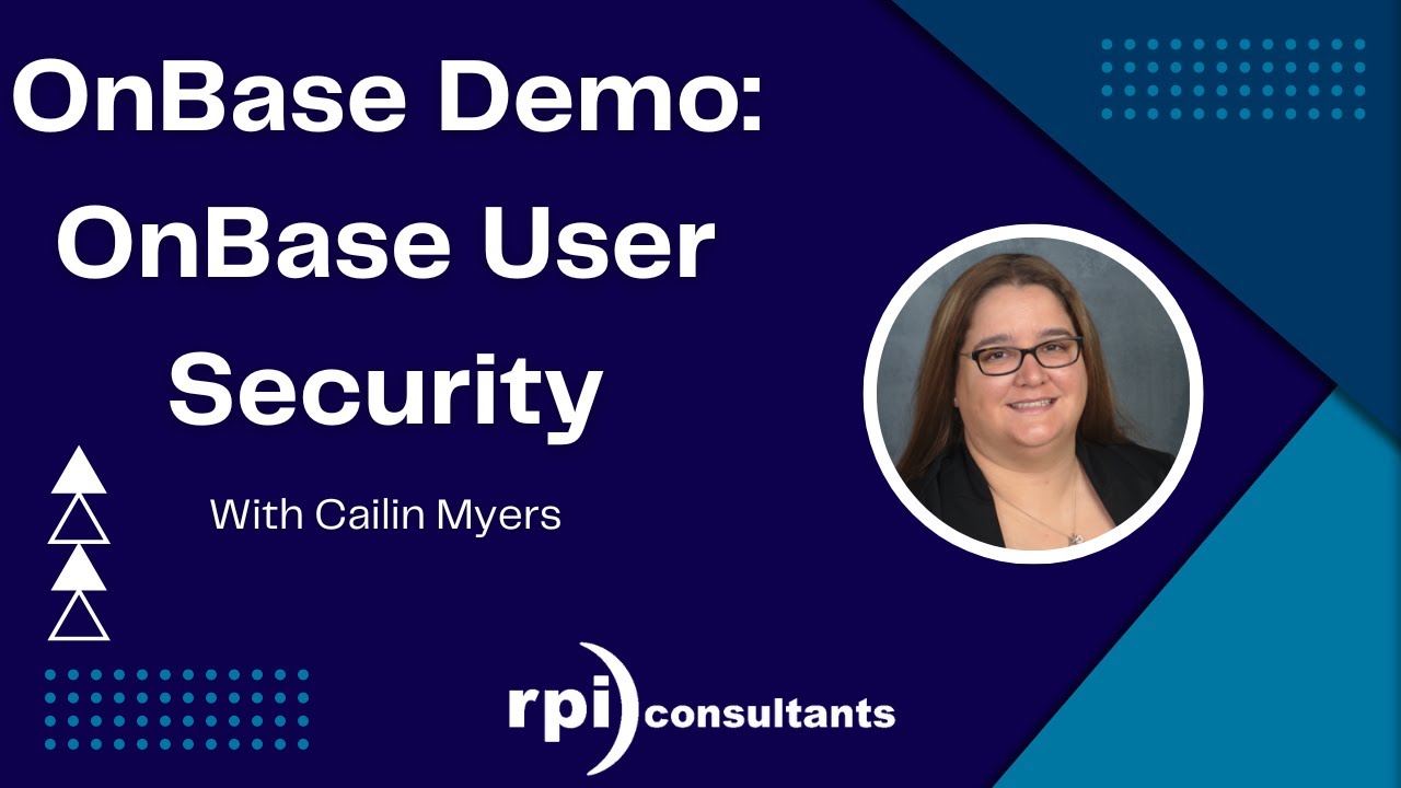 OnBase Demo | OnBase User Security