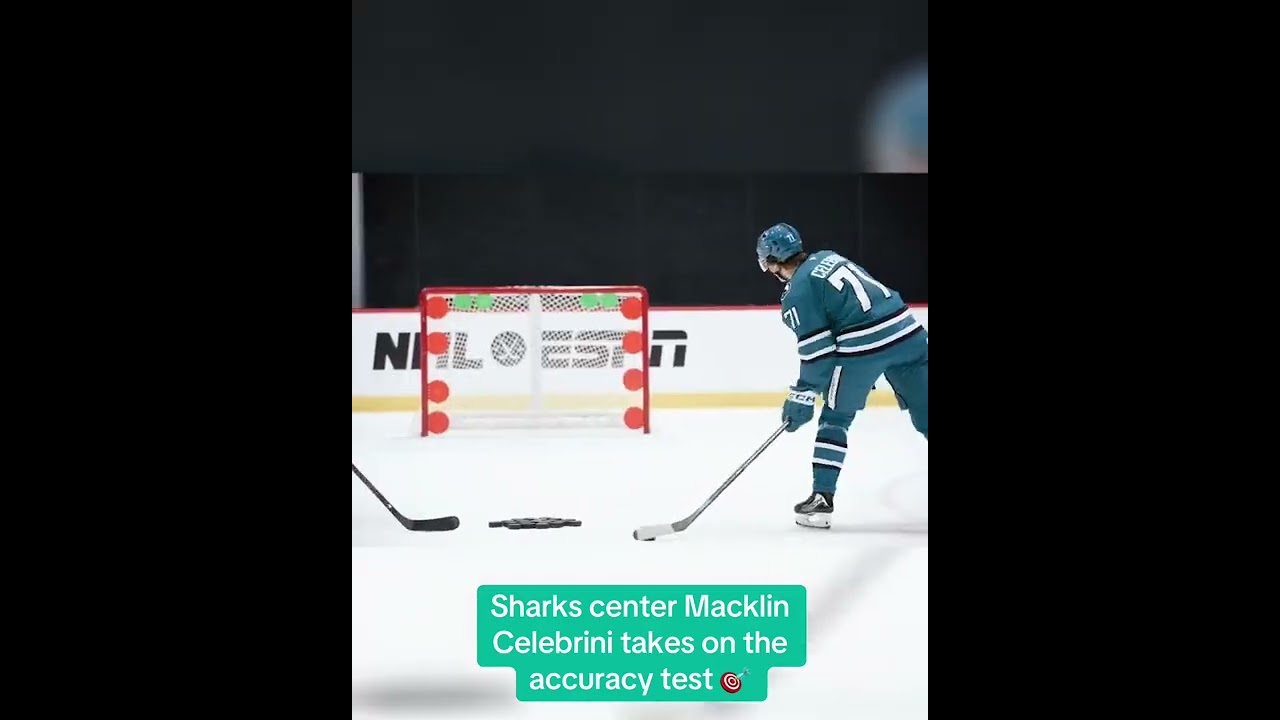Macklin Celebrini has accuracy no doubt 😤