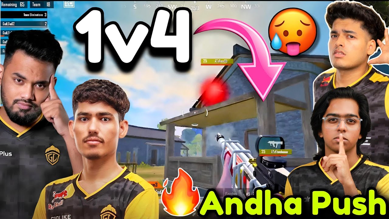 🇮🇳Spower Again Shocking 1v4 🥵New GodL Andha Push 🥶 Full Aggressive 😱 Drop Clsh