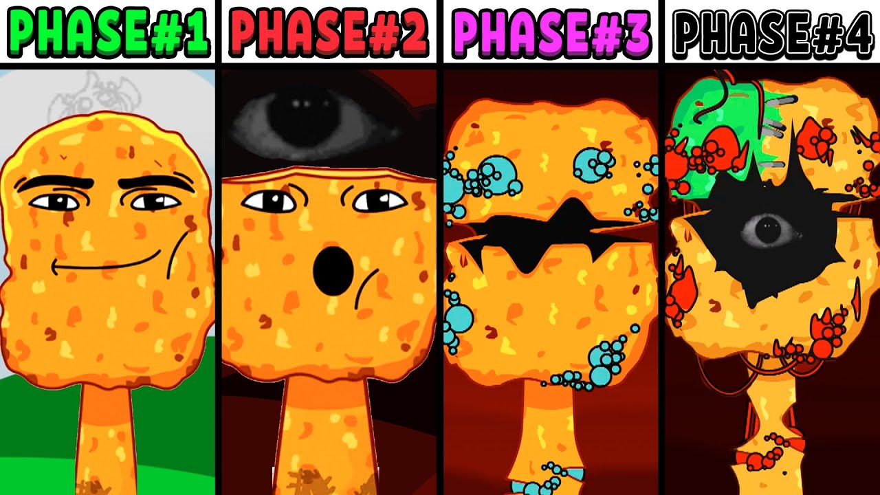 All Phases in New Incredibox Sprunki Oc of Dancing Nugget: From Phase 1 to Phase 4
