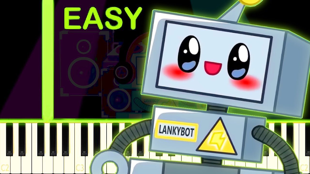 THE LANKYBOT SONG! 🎵 - EASY Piano Tutorial