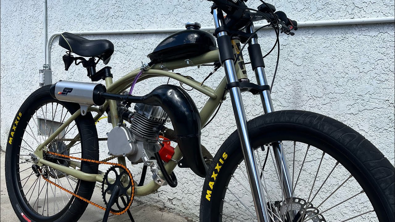 Avenger 85 motorized bicycle Test & Tune continued