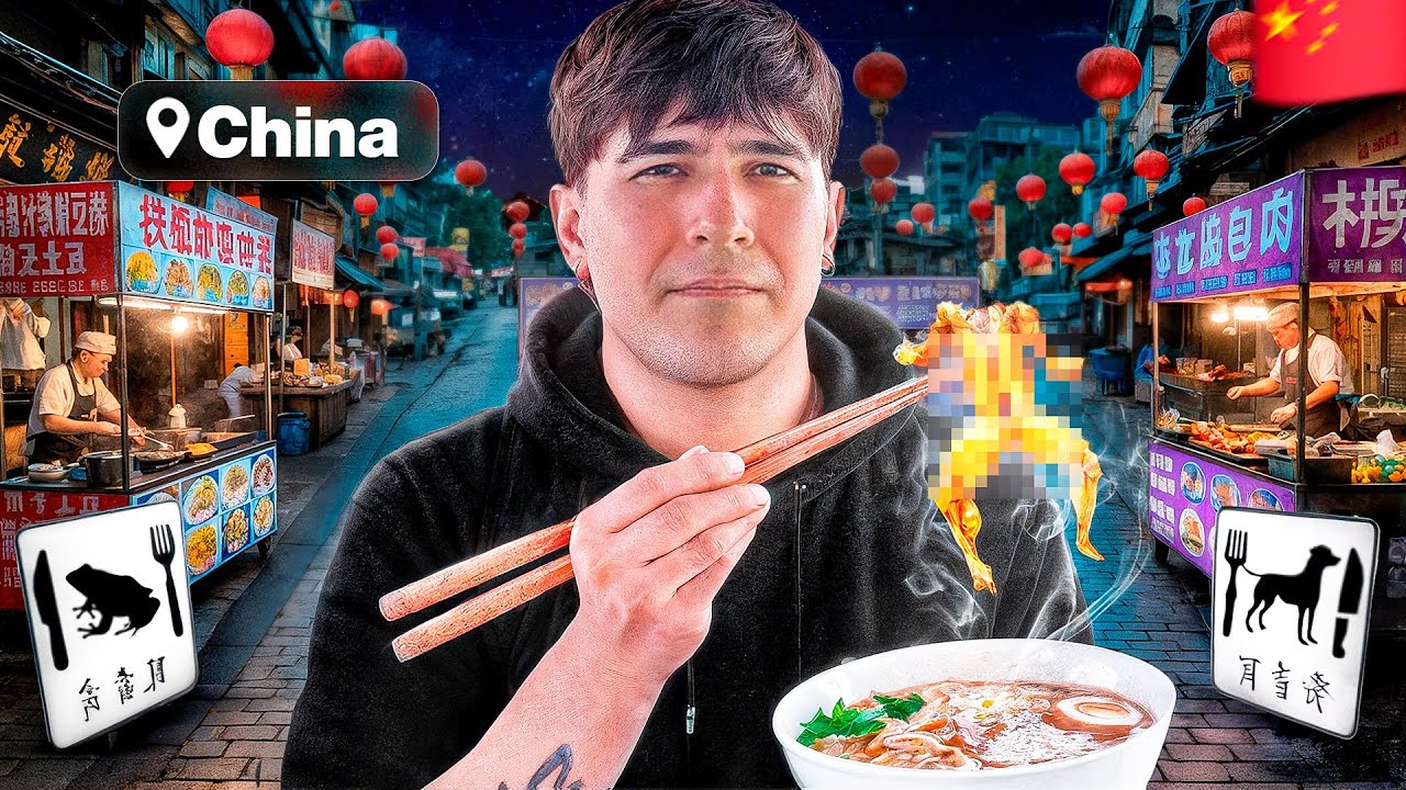 Probando COMIDA CALLEJERA en CHINA 🇨🇳 | Mercado nocturno 