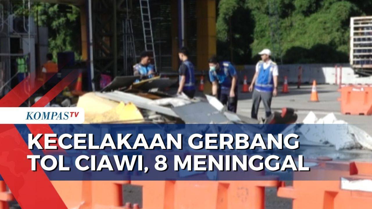 Polisi Gelar Olah TKP Kecelakaan Beruntun di Gerbang Tol Ciawi