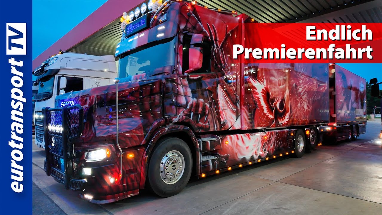 От мечты к реальности: уникальный капот Scania от Марио Брунса на автостраде