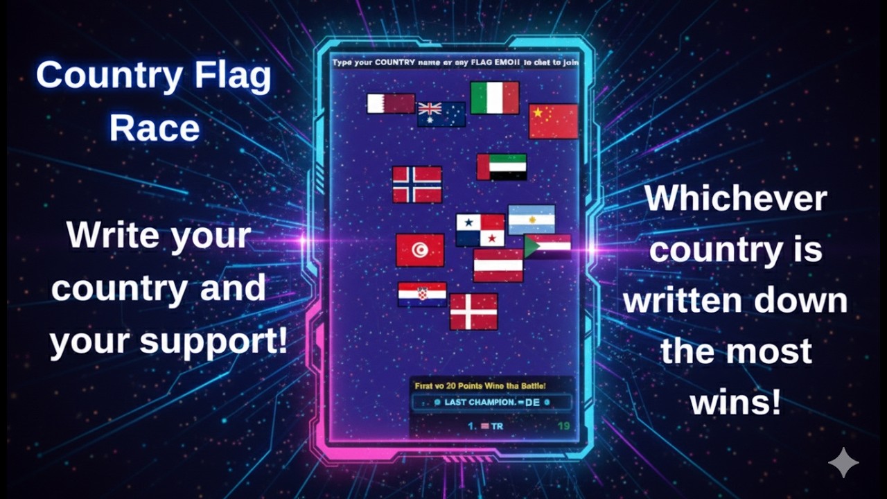Interactive flag race!