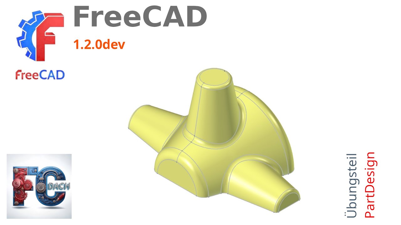FreeCAD 1.2.0dev - Übungsteil Ein- und Umsteiger