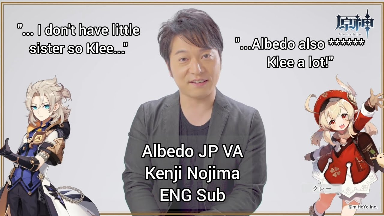Albedo JP VA Interview (Kenji Nojima) | Genshin Impact [ENG Sub]