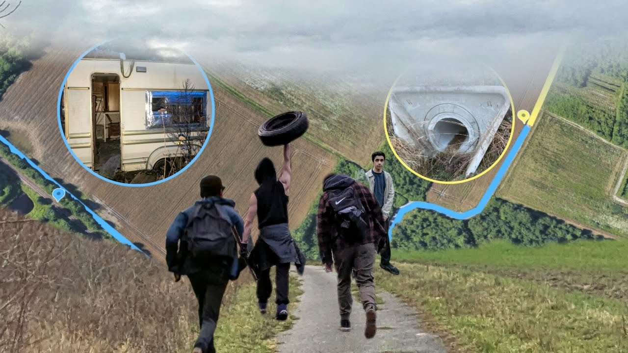 On découvre une caravane abandonnée grâce à une carte