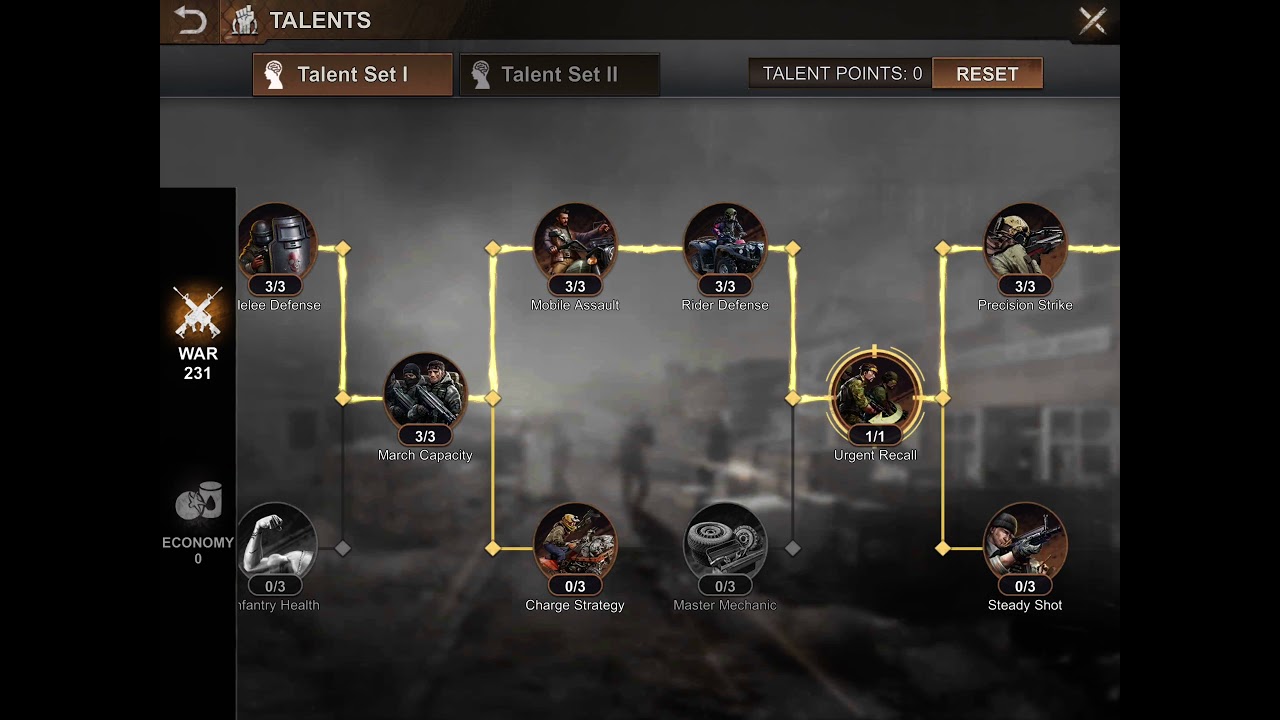WAR talents - state of survival