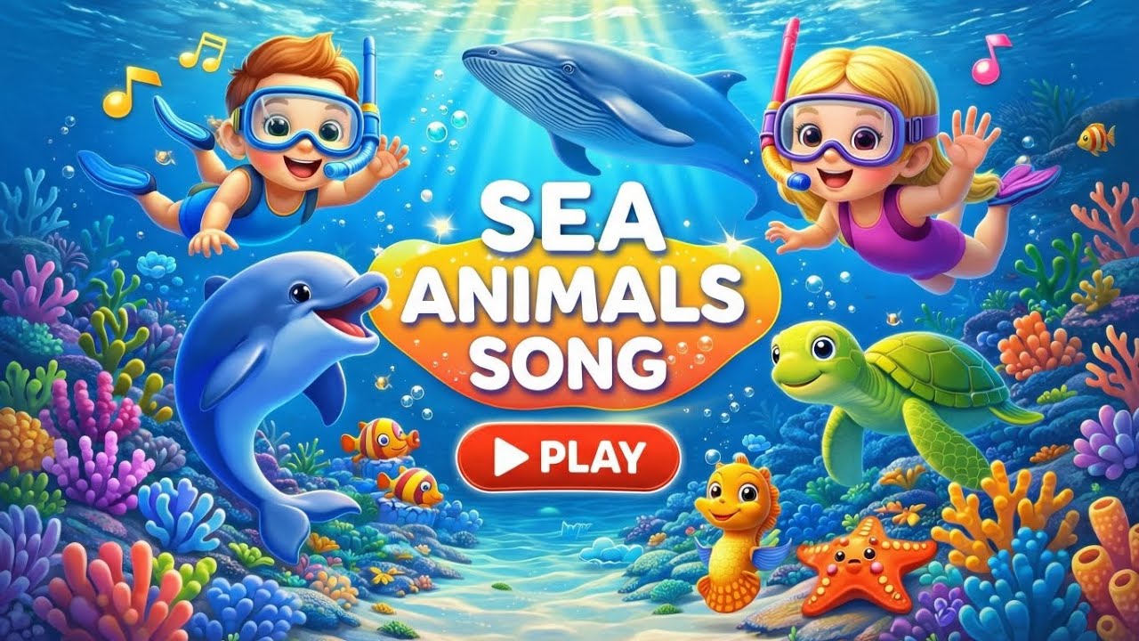 Under the Sea | Ocean Animals for Kids | Fun Learning Song