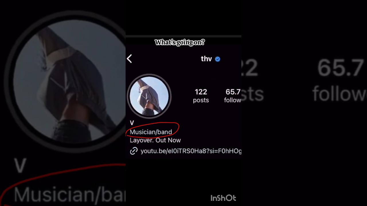 Why V removed BTS from his IG profile? #taehyung #thv #v #bts #shorts #youtubeshorts #trending