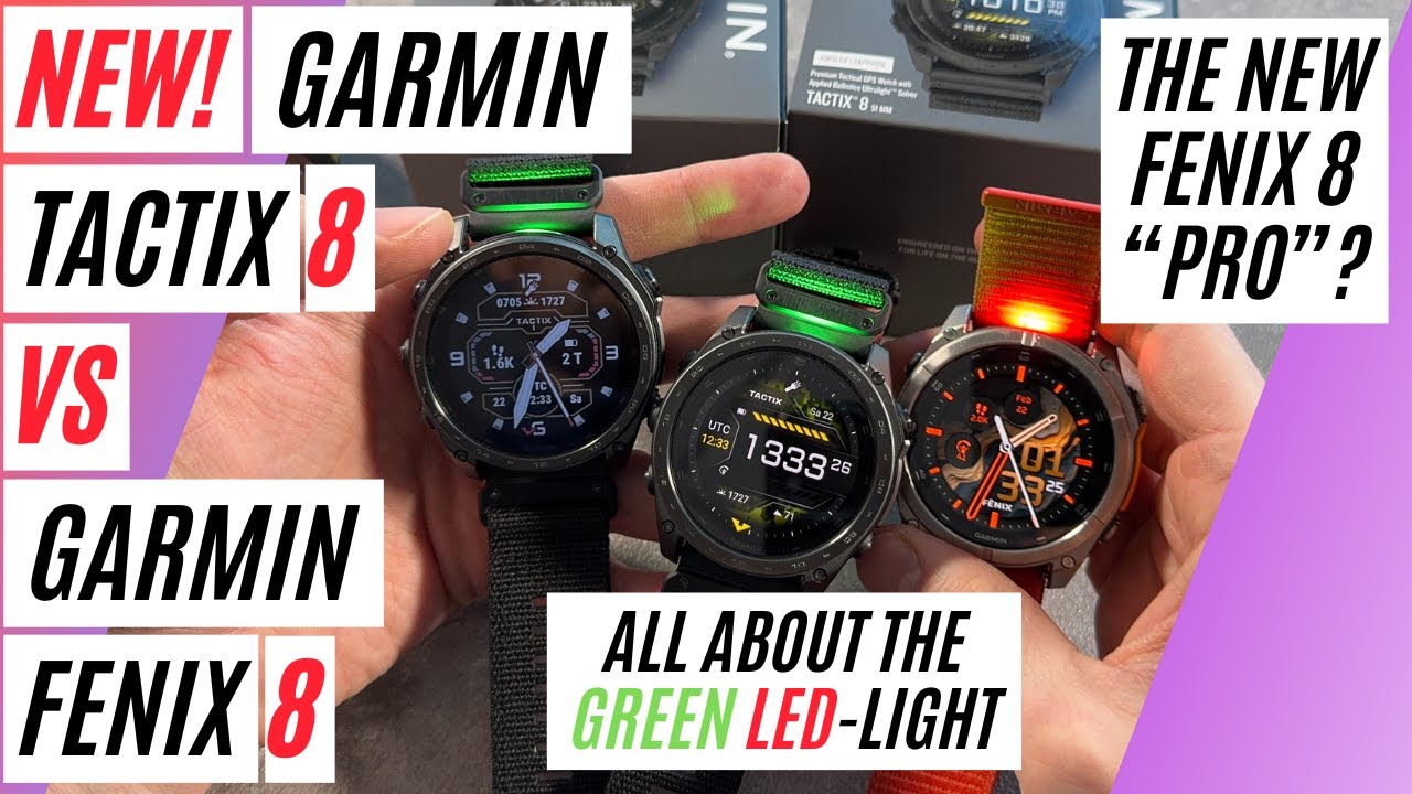 Warum die neue GARMIN TACTIX 8 die bessere GARMIN FENIX 8 