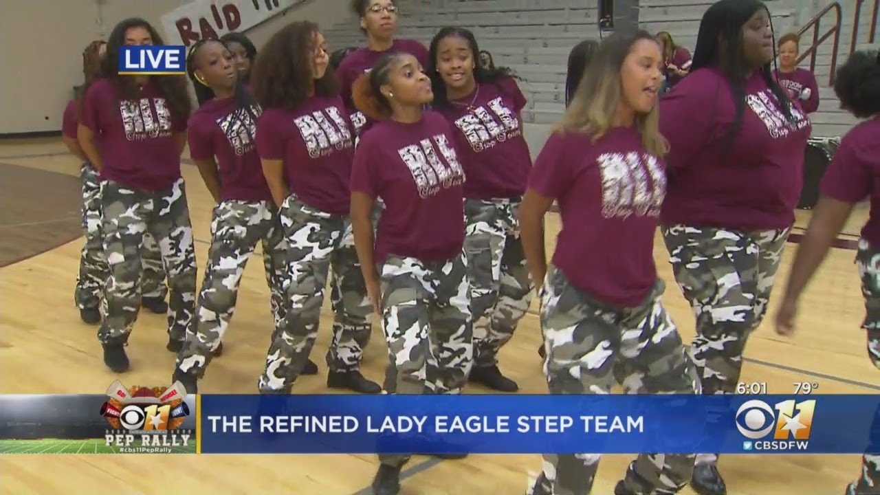 CBS 11 Pep Rally: Rowlett High School's Refined Lady Eagle Step Team