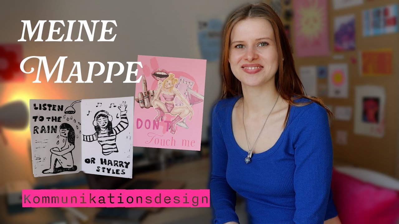 Meine Mappe für das Kommunikationsdesign -Studium🌞🌷