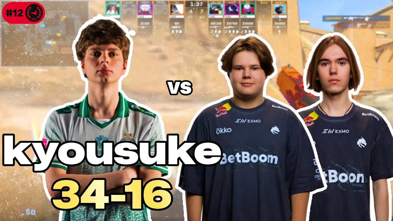 🔥 KYOUSUKE 34-16 POV: FACEIT DOMINATION против donk (Mirage) | 3780 ELO